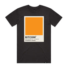 Load image into Gallery viewer, Sovereignty Orange Pantone Bitcoin T-Shirt - Black