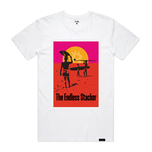Load image into Gallery viewer, LMTD The Endless Stacker Bitcoin T-Shirt - White