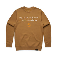 Load image into Gallery viewer, Bitcoin Retirement Plan Crewneck Sweatshirt
