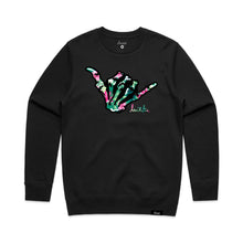 Load image into Gallery viewer, LMTD Tropical Shaka Crewneck Sweatshirt