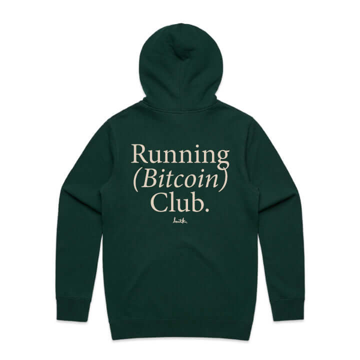 Running Bitcoin Club Hoodie Sweatshirt - Back