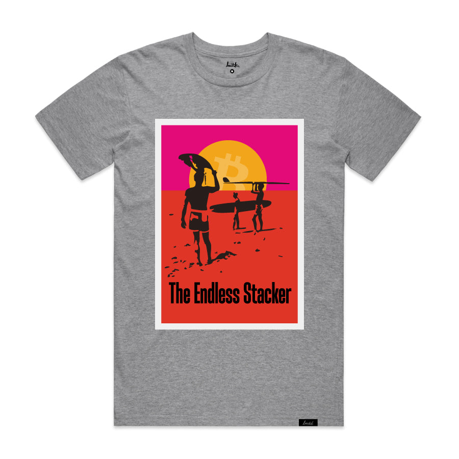 LMTD The Endless Stacker Bitcoin T-Shirt - Grey