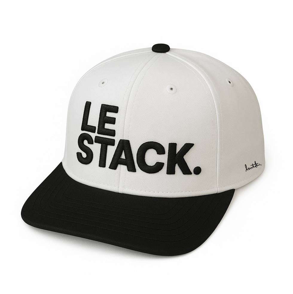 Le Stack Bitcoin Snapback Hat - White