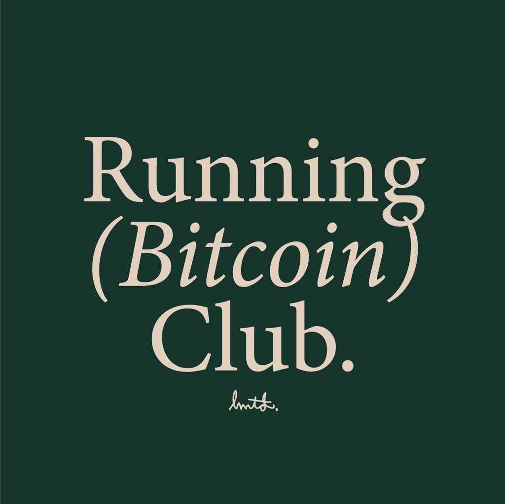 Running Bitcoin Club Hoodie Sweatshirt - Detail