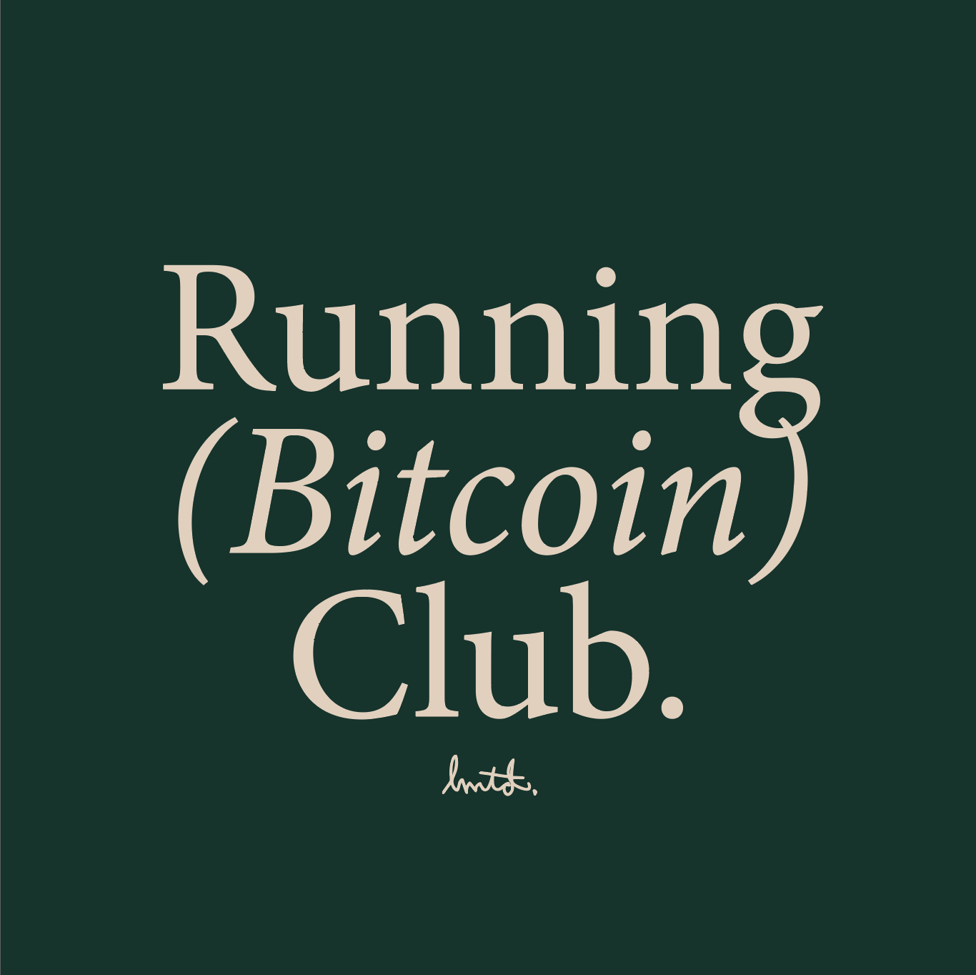 Running Bitcoin Club Hoodie Sweatshirt - Detail