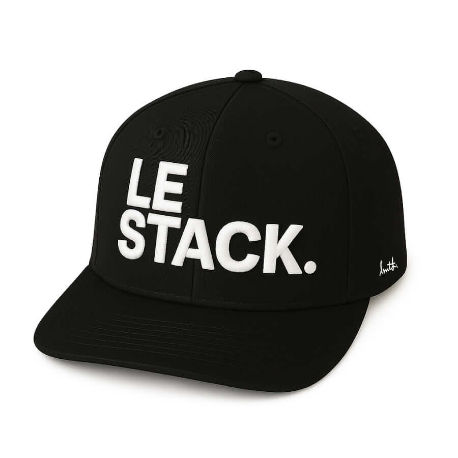 Le Stack Bitcoin Snapback Hat - Black