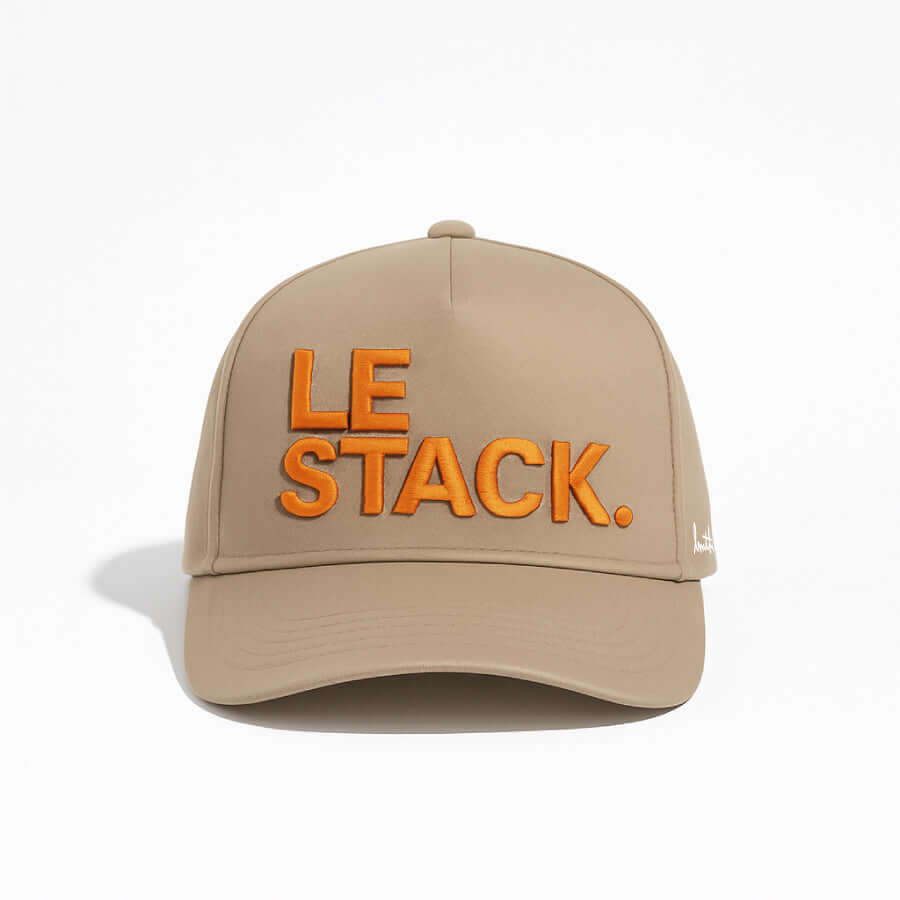Le Stack Bitcoin Snapback Hat - Tan