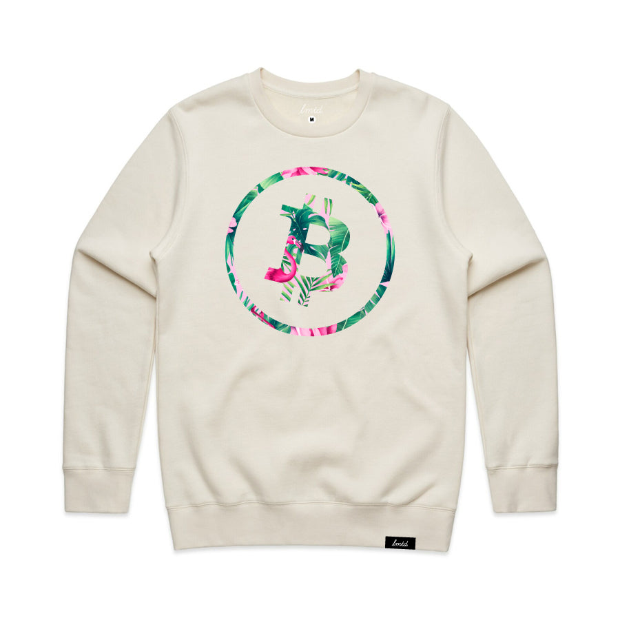 LMTD Bitcoin Tropics Crewneck Sweatshirt