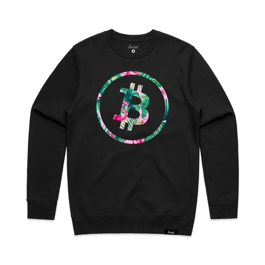 LMTD Bitcoin Tropics Crewneck Sweatshirt