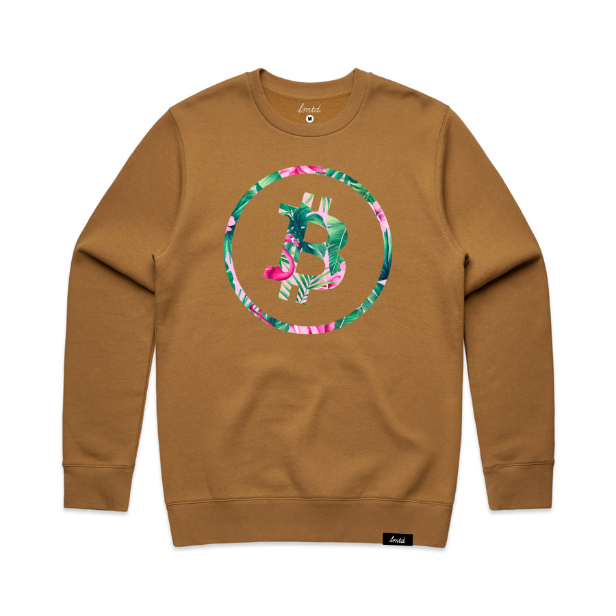LMTD Bitcoin Tropics Crewneck Sweatshirt