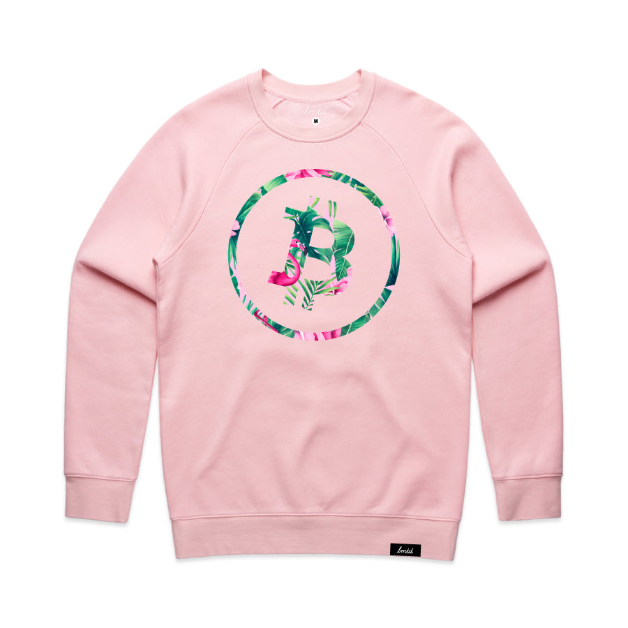 LMTD Bitcoin Tropics Crewneck Sweatshirt