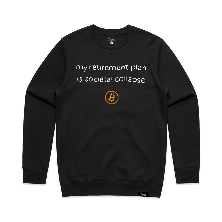 Bitcoin Retirement Plan Crewneck Sweatshirt