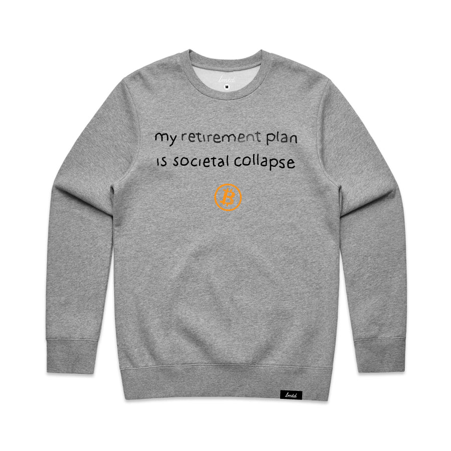 Bitcoin Retirement Plan Crewneck Sweatshirt