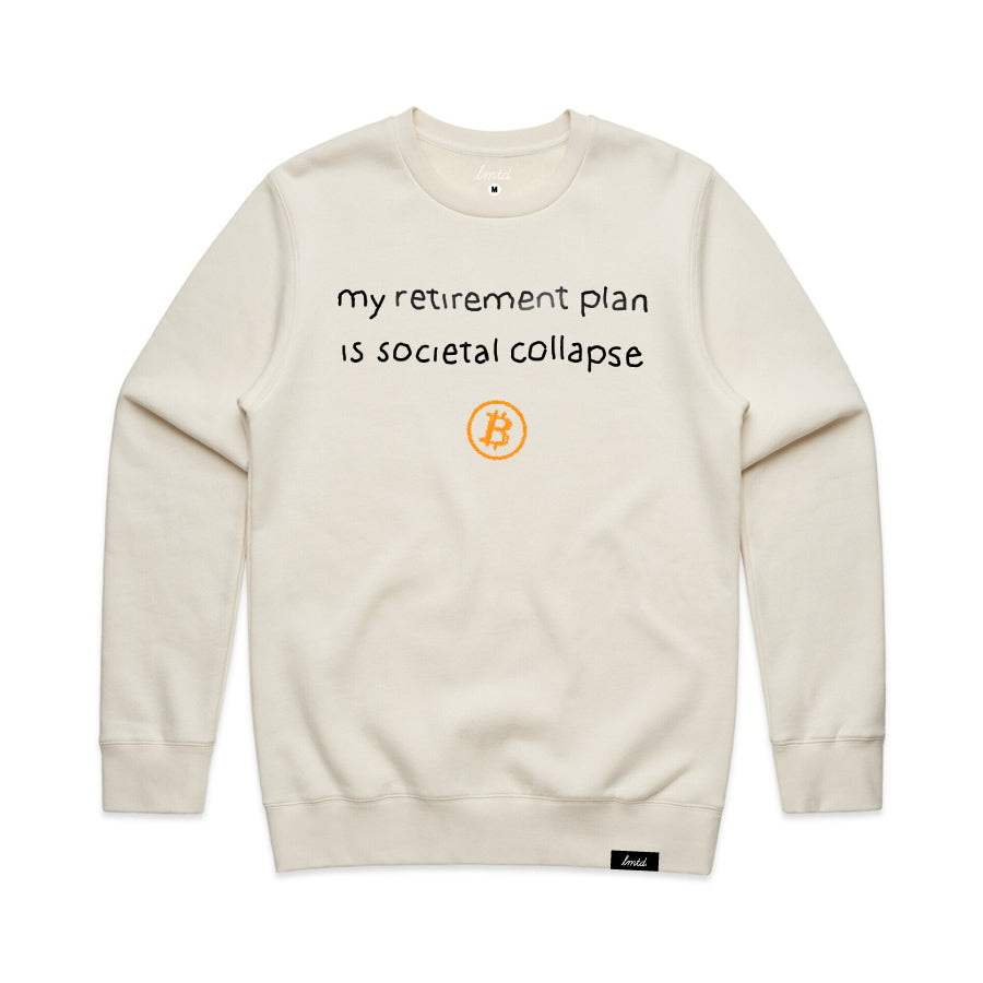 Bitcoin Retirement Plan Crewneck Sweatshirt