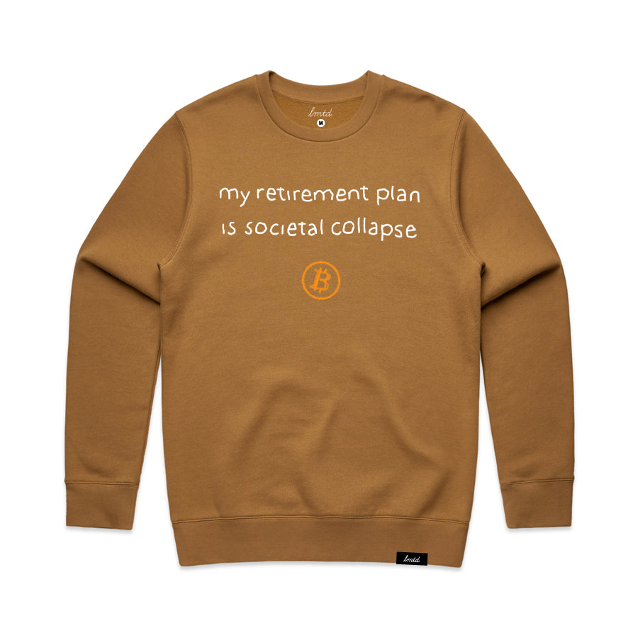 Bitcoin Retirement Plan Crewneck Sweatshirt