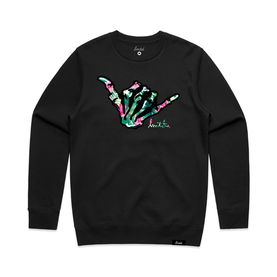 LMTD Tropical Shaka Crewneck Sweatshirt