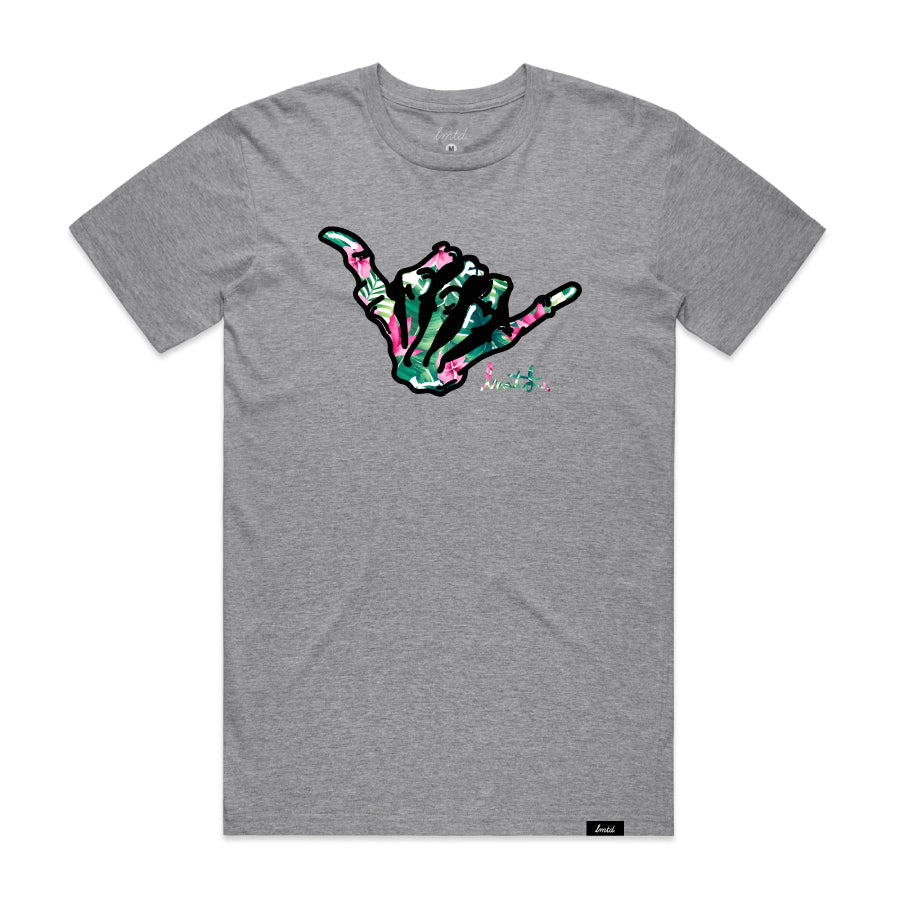 Throw shakas and spread some aloha everywhere you go while wearing our LMTD Tropical Shaka T-Shirt 