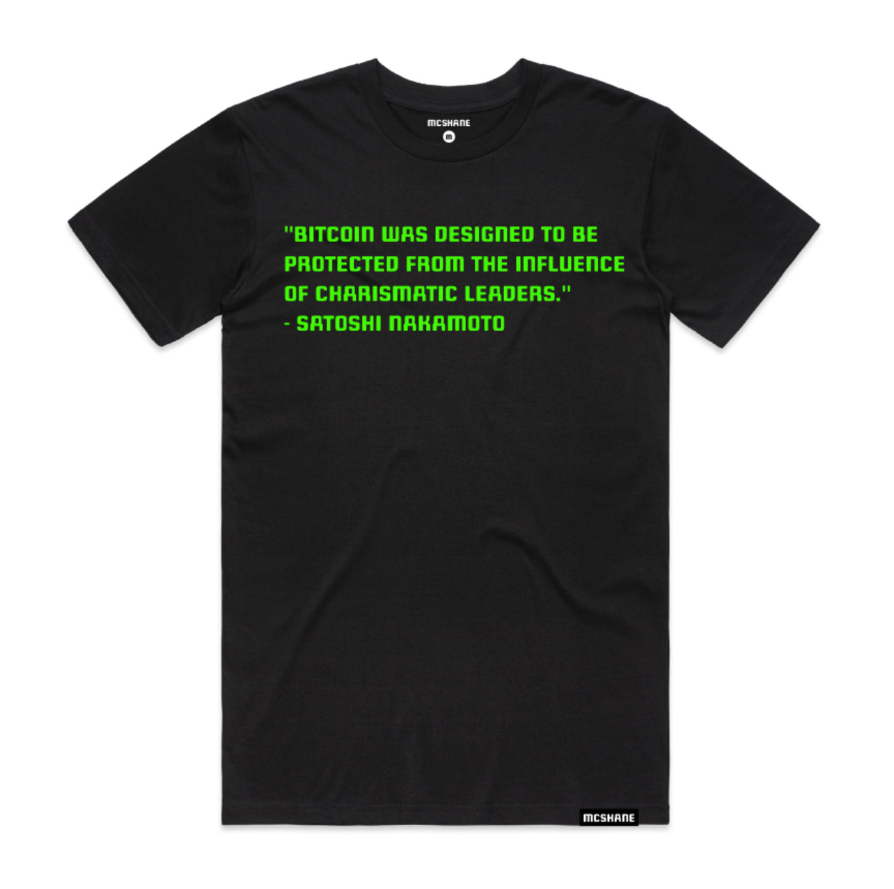McShane Bitcoin is Leaderless T-Shirt