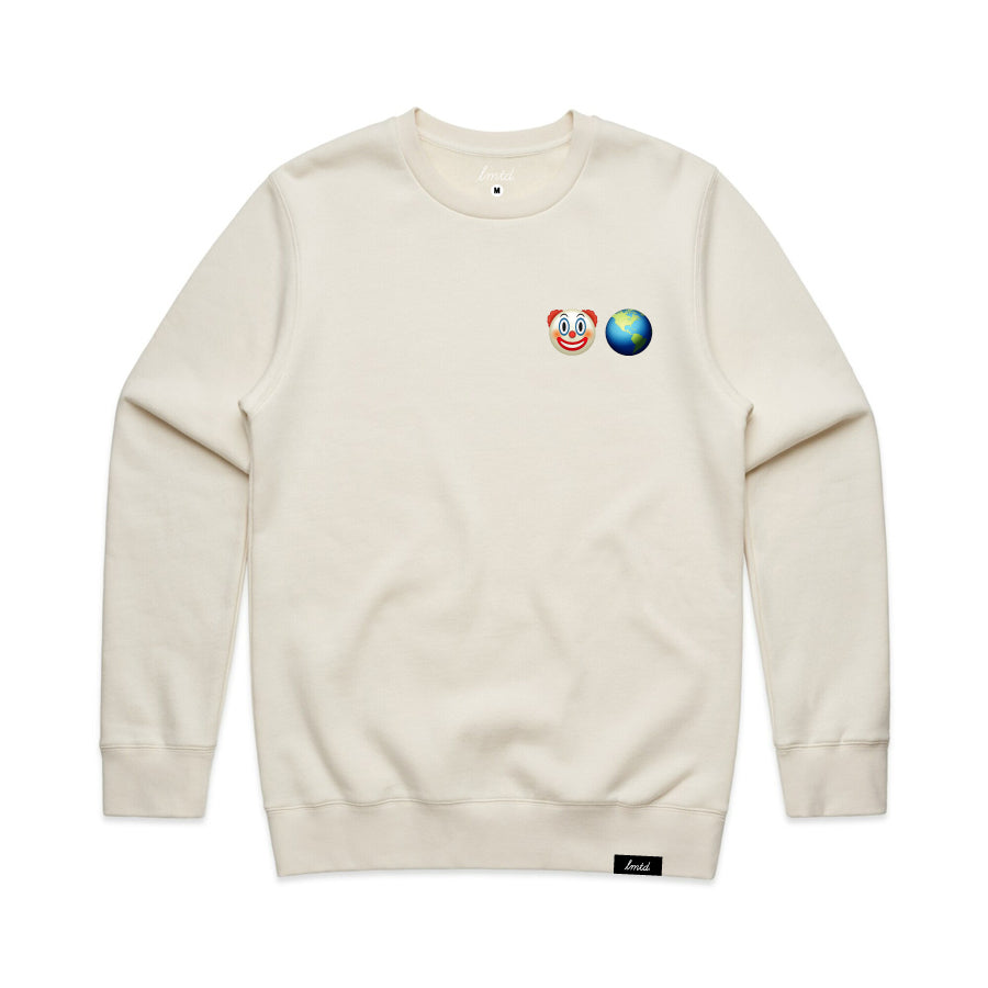 Clown World Emoji Mini Crewneck Sweatshirt
